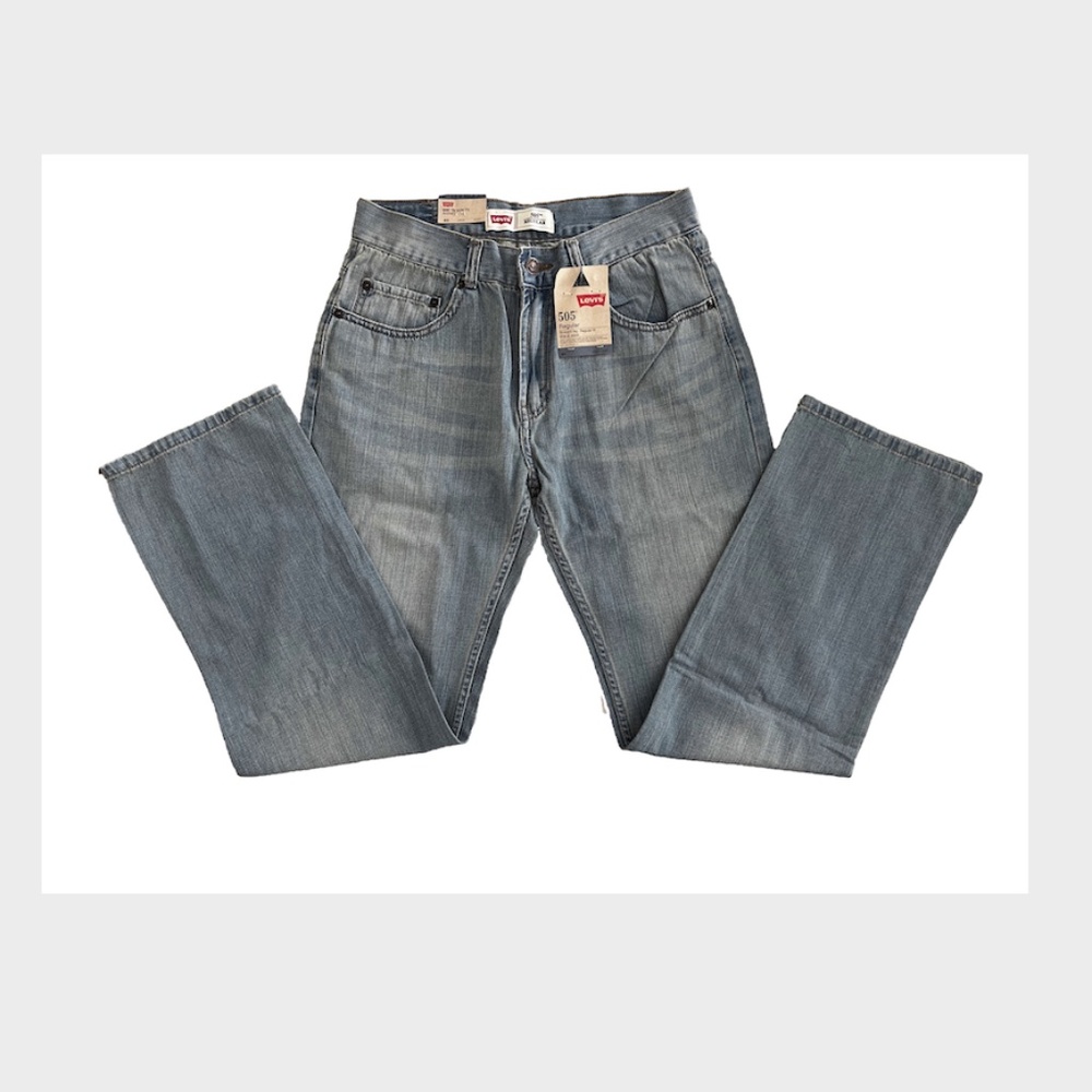 NWT Levi's 505™ Regular Fit Big Boys Jeans 8-20 REGULAR FIT Size 16 & 20